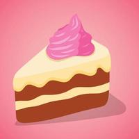 Cake part icon, isometric style vector