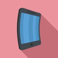 Flex screen icon, flat style vector