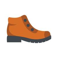 Hiking boots icon vector flat