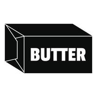 Butter icon, simple style vector