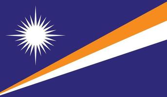 imagen de la bandera de las islas marshall vector