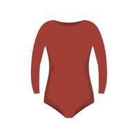 Rhythmic gymnastics clothes icon, flat style vector