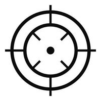 Watching of radar icon, simple style. vector