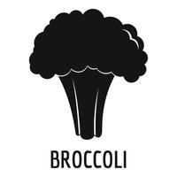 Broccoli icon, simple style. vector