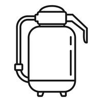 Fire extinguisher accident icon, outline style vector