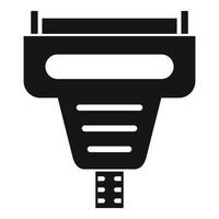 Adapter connector icon, simple style vector