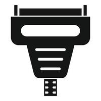 Adapter connector icon, simple style vector