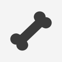 Dog bone icon vector isolated symbol sign
