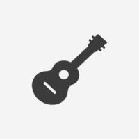 acoustic guitar icon vector isolated symbol sign