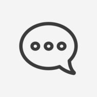 chat, voz, burbuja de conversación, comentario, icono de mensaje vector símbolo aislado