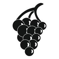 Grape for restaurant icon, simple style vector