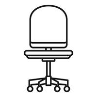 Computer armchair icon, outline style vector