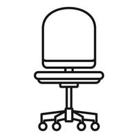 Computer armchair icon, outline style vector