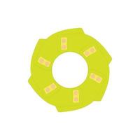 Abstract shape icon in cartoon style vector