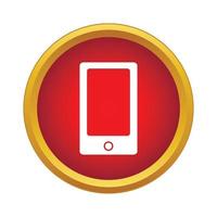 Smartphone icon, simple style vector
