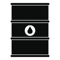 Petrol barrel icon, simple style vector