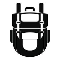 Explore backpack icon, simple style vector