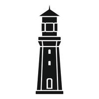 Port lighthouse icon, simple style vector