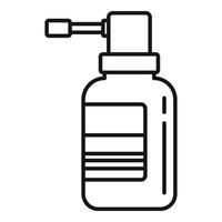 Medical spray icon, outline style vector