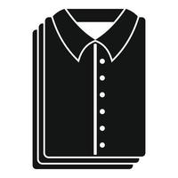 icono de camisas limpias, estilo simple vector