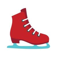 icono de patines, estilo plano vector