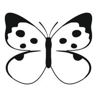 Big butterfly icon, simple style. vector