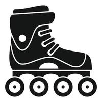 Freestyle inline skates icon, simple style vector