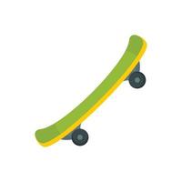 Awesome skateboard icon, flat style vector