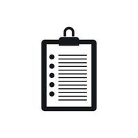 To do list icon, simple style vector