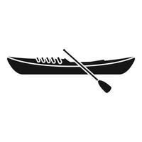 Speed kayak icon, simple style vector