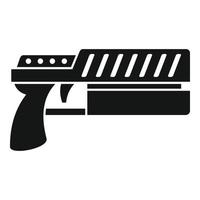 icono de pistola de rayos, estilo simple vector