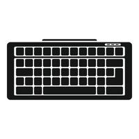 icono de teclado del dispositivo, estilo simple vector