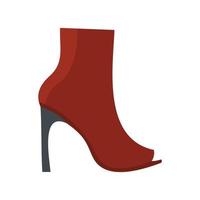 Woman shoes icon vector flat