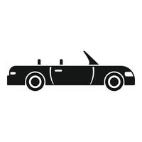 Cabriolet icon, simple style vector