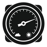 Change barometer icon, simple style vector