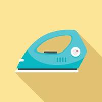 Electric iron icon, flat style vector