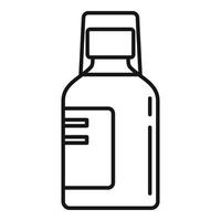 Medicine cough syrup icon, outline style vector