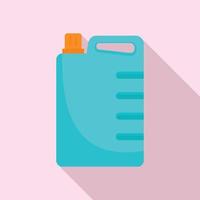 Cleaner canister icon, flat style vector