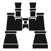 Military binocular icon, simple style vector
