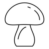 Forest mushroom icon, outline style vector