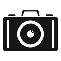 Guard camera icon, simple style vector