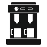 Bar coffee machine icon, simple style vector