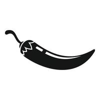 Harvest chili pepper icon, simple style vector