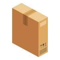 Box icon, isometric style vector