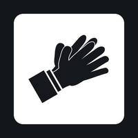 Clapping applauding hands icon, simple style vector