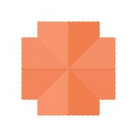 Highly detailed house building top view icon vector