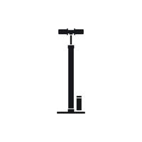 Bicycle pump icon, simple style vector