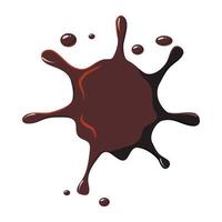 Chorro de chocolate icono vector