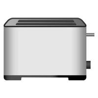 Modern toaster icon, realistic style vector