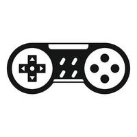 icono de joystick de videojuegos, estilo simple vector